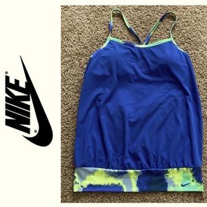 NIKE YOGA TANK WITH BUILT IN BRA
